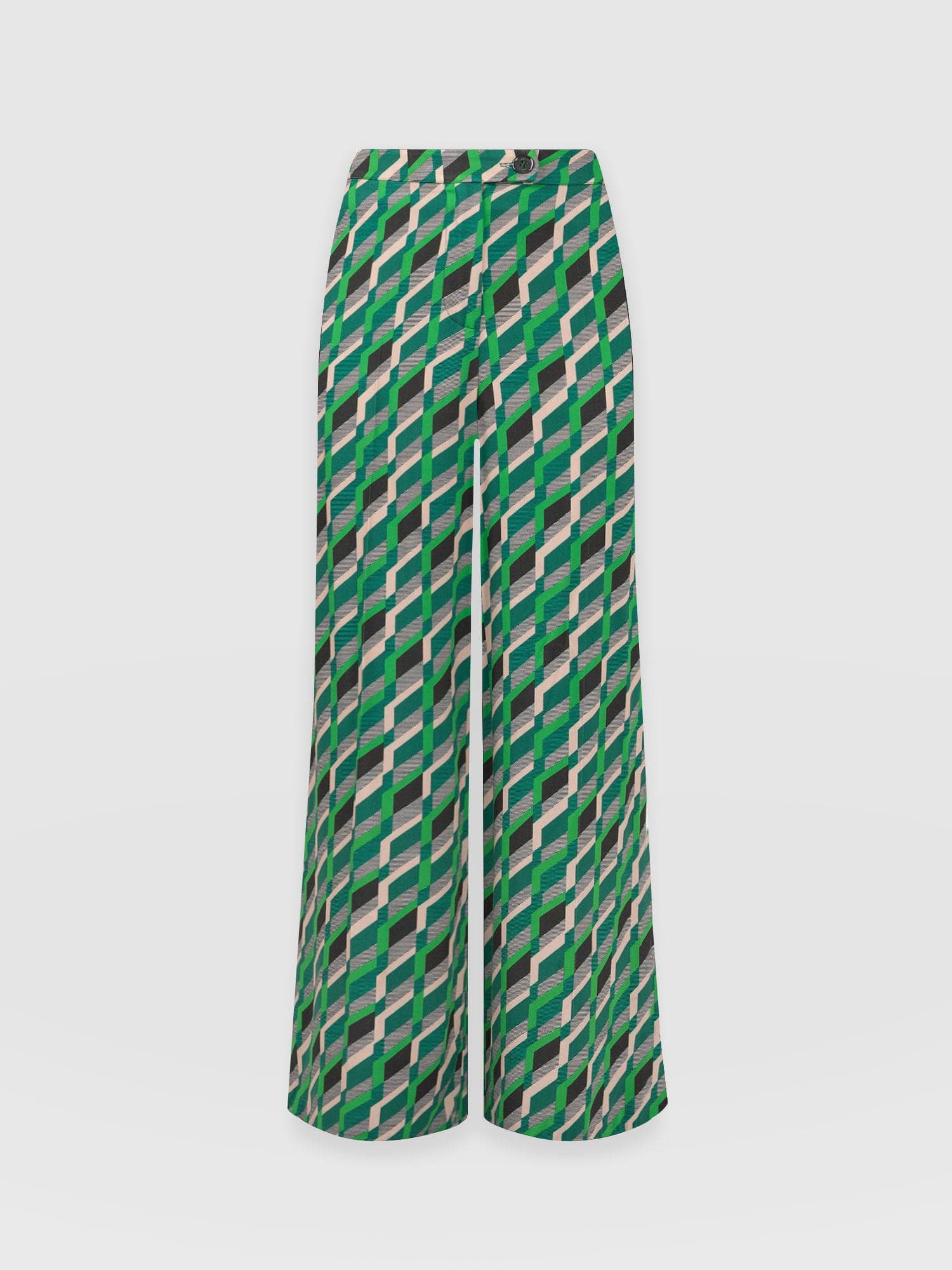 Aimee Palazzo Pant Jardin Geo - Women's Trousers | Saint + Sofia® UK